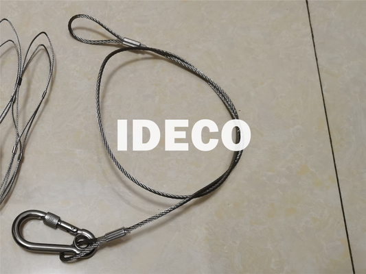 China Secondary Retention wire, Lanyards Retaining Wire with Spring/Snap Hooks, Stainless Steel Cables and Carabiners supplier